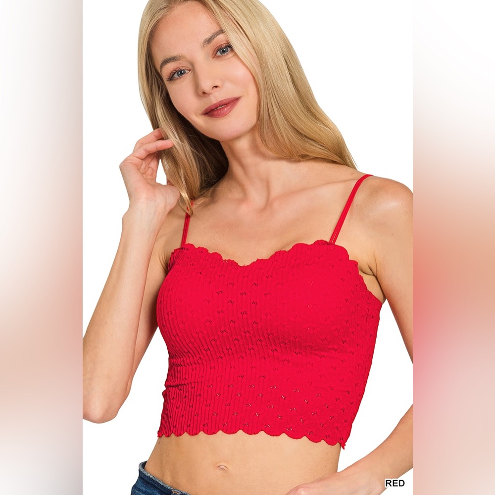 Zenana SEAMLESS LACE BRALETTE WITH BRA PADS